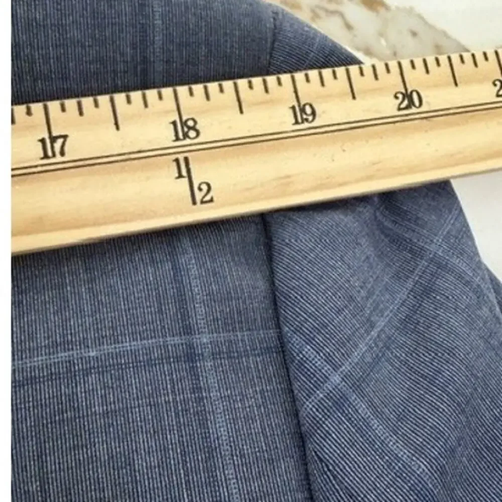 Lauren Ralph Lauren Mens Blazer Blue Plaid Sport Coat 44R Classic Wool